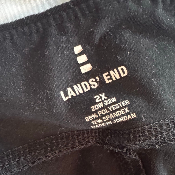 Women's Lands' End Black Capris 2X - Picture 8 of 10